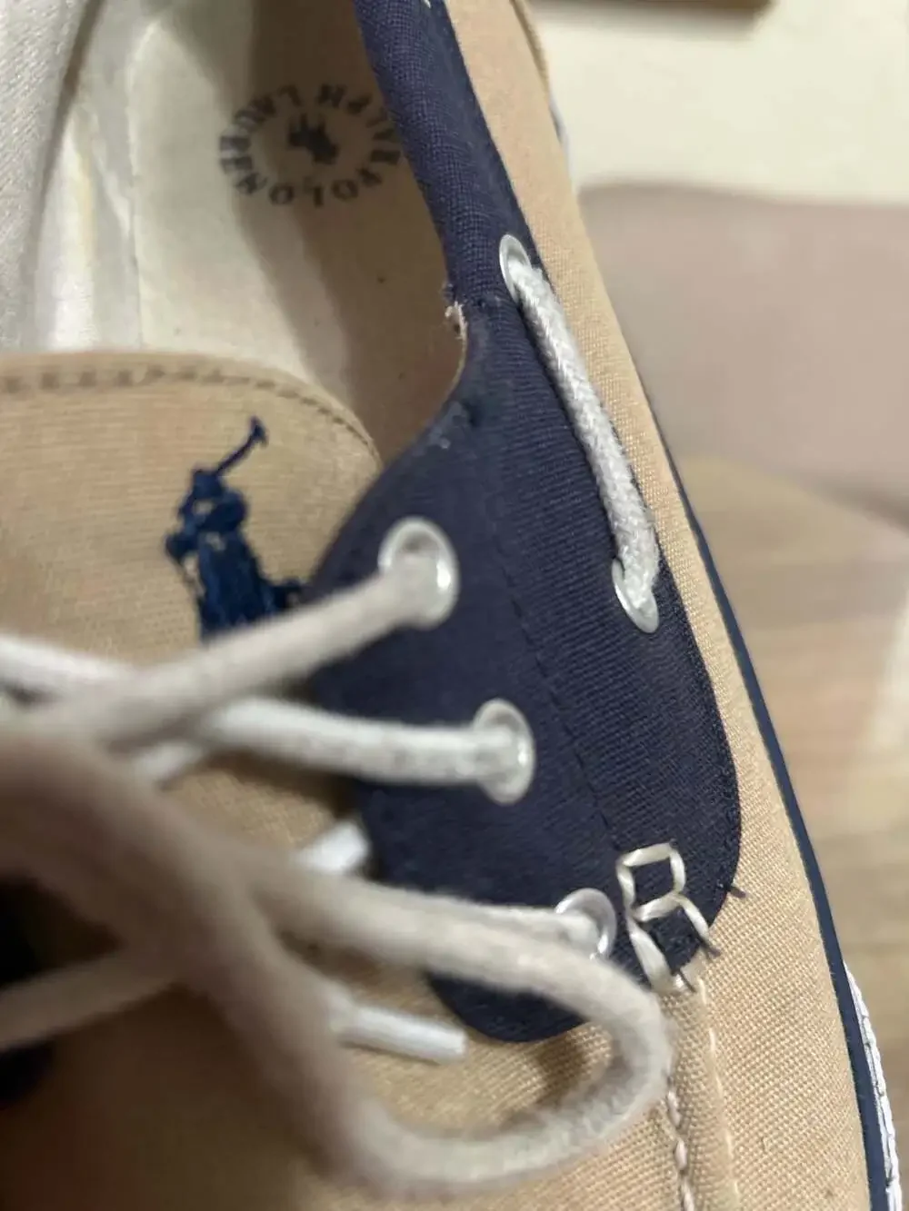 Polo Ralph Lauren Franz Canvas Boat Shoes Size 10.5D